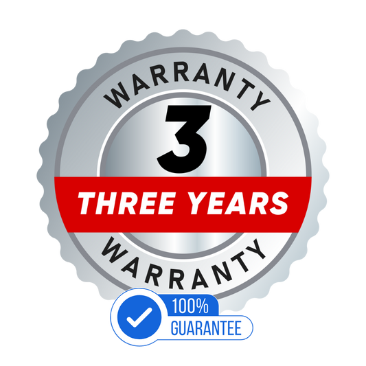 3 Year Warranty